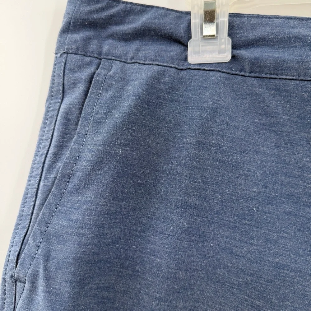 Faherty All Day Shorts 36 Blue Heather 9” Stretch Hybrid Golf Beach